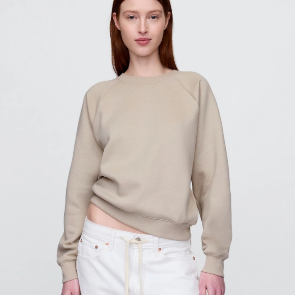 GAP VintageSoft Raglan Sweatshirt M TALL